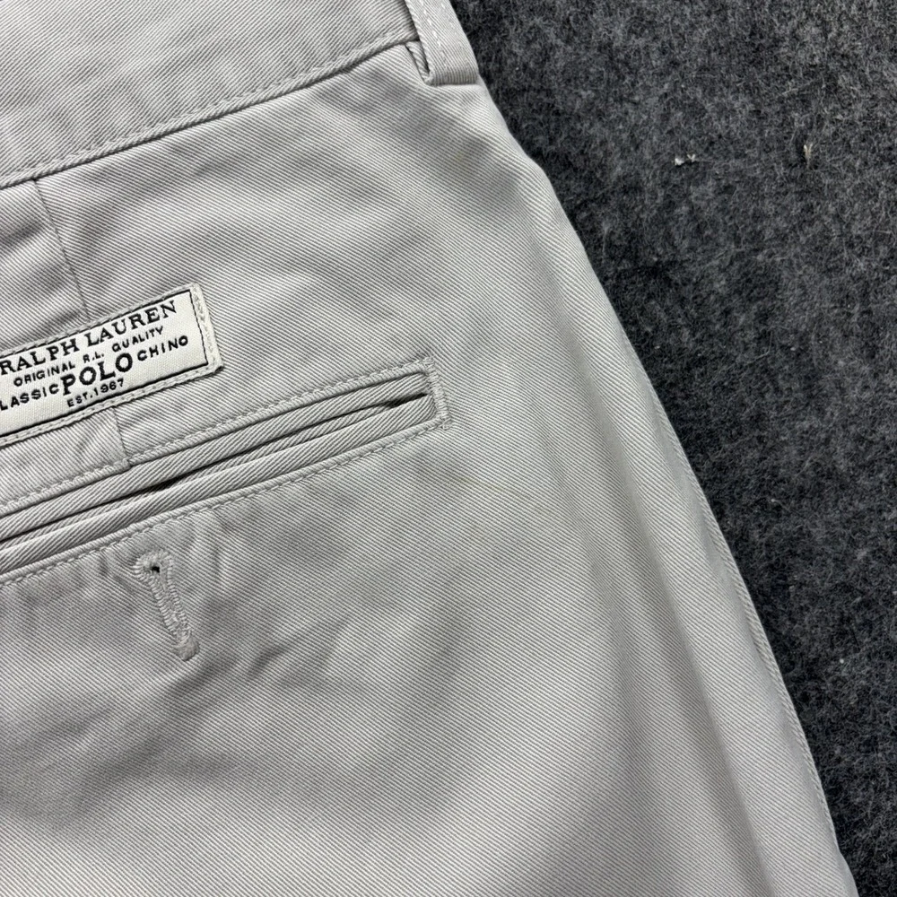 Vintage Polo Ralph Lauren Andrew Pants Mens 38x30 Pleated Chino Beige Preppy 90s